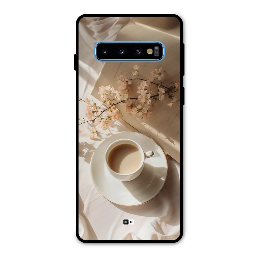 Early Morning Tea Metal Back Case for Galaxy S10