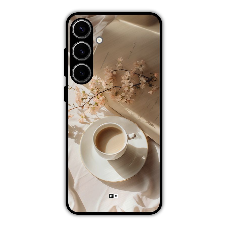 Early Morning Tea Metal Back Case for Galaxy S24 Plus