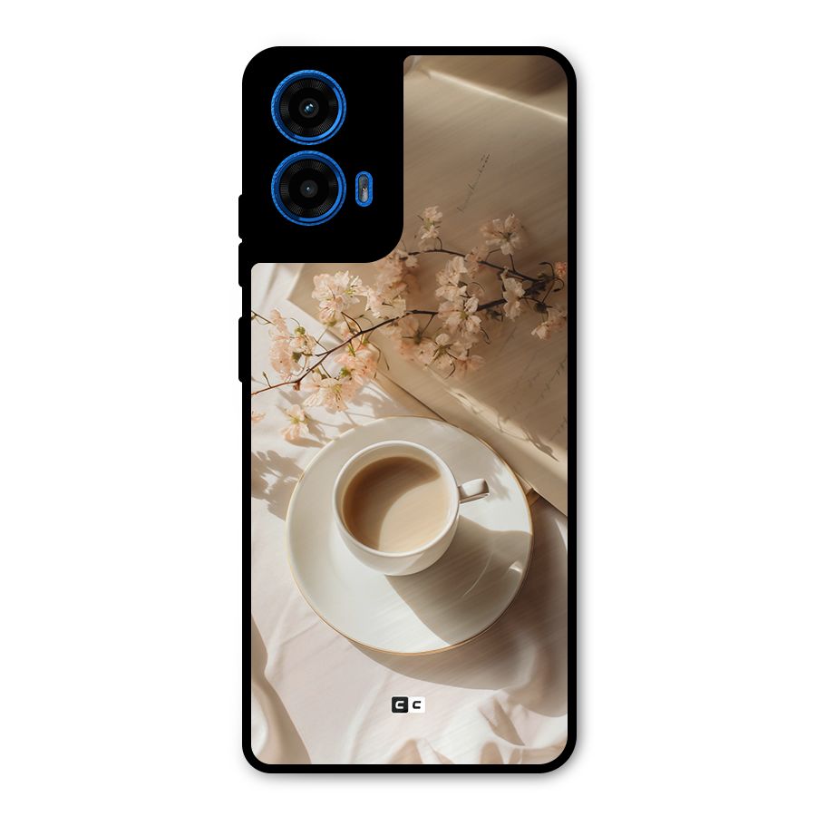 Early Morning Tea Metal Back Case for Moto G45