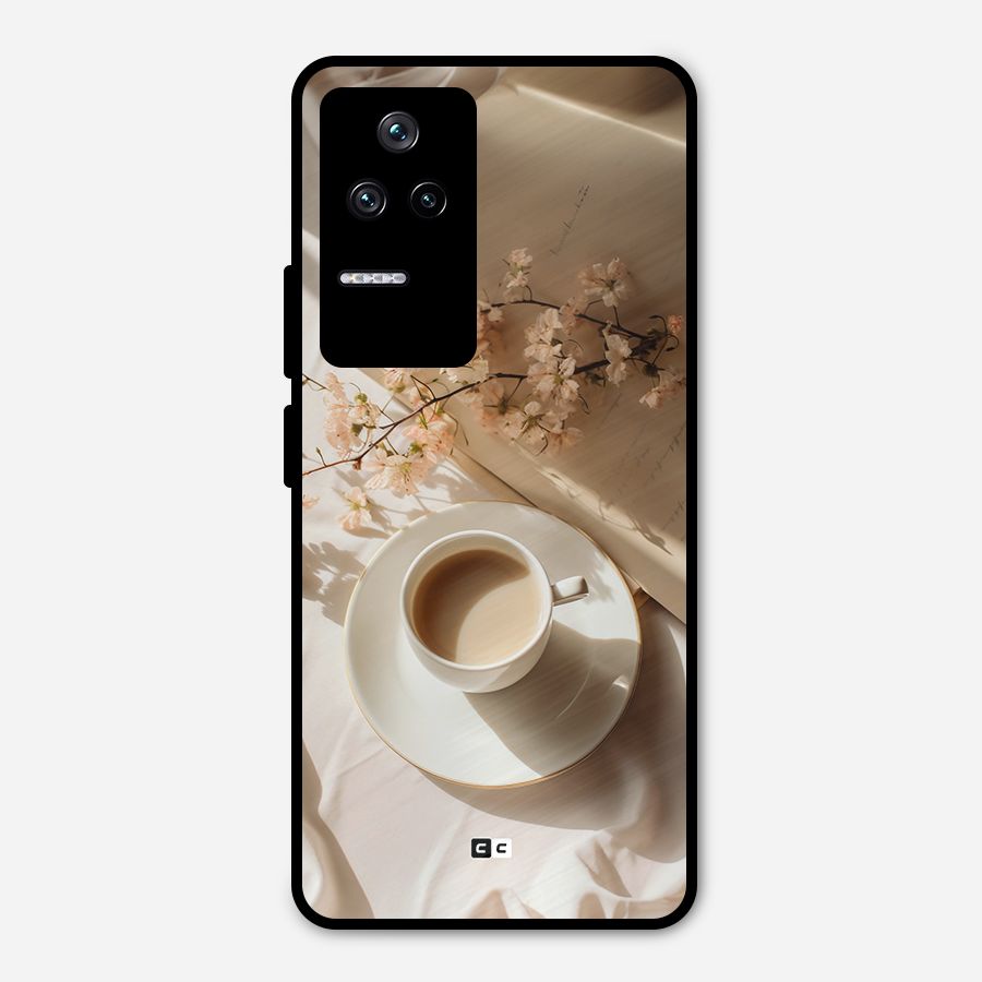 Early Morning Tea Metal Back Case for Poco F4 5G