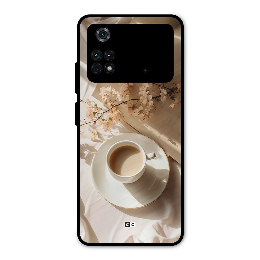Early Morning Tea Metal Back Case for Poco M4 Pro 4G
