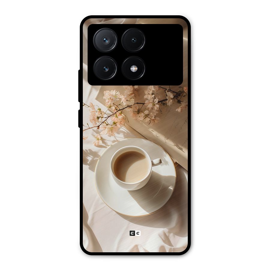 Early Morning Tea Metal Back Case for Poco X6 Pro