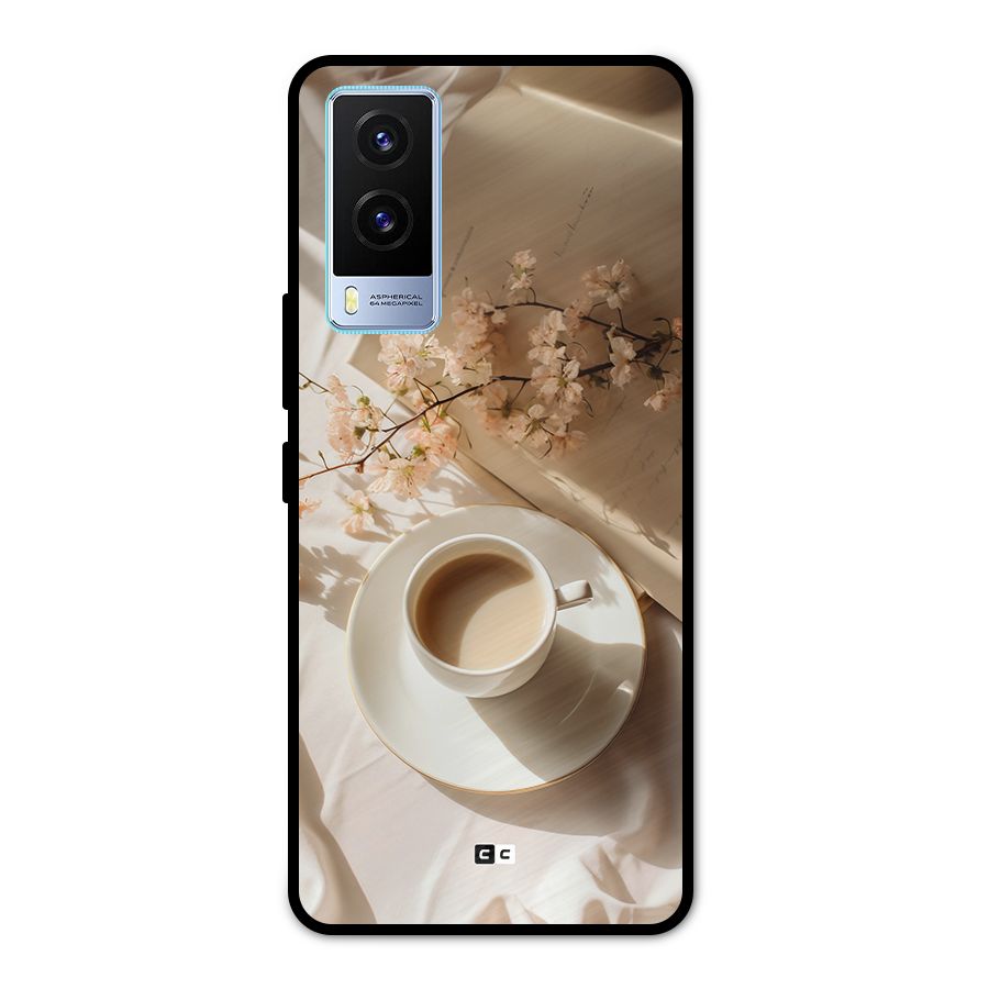 Early Morning Tea Metal Back Case for Vivo V21e 5G