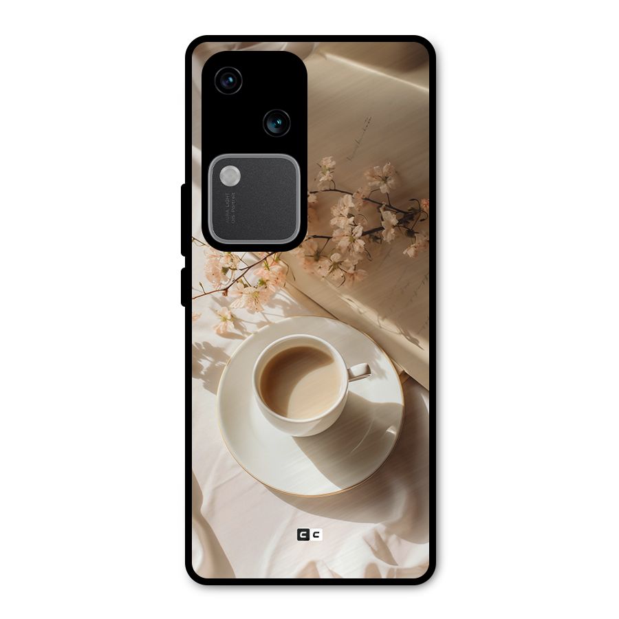 Early Morning Tea Metal Back Case for Vivo V30