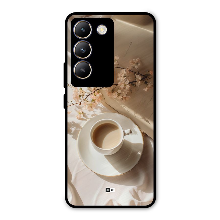 Early Morning Tea Metal Back Case for Vivo Y200e