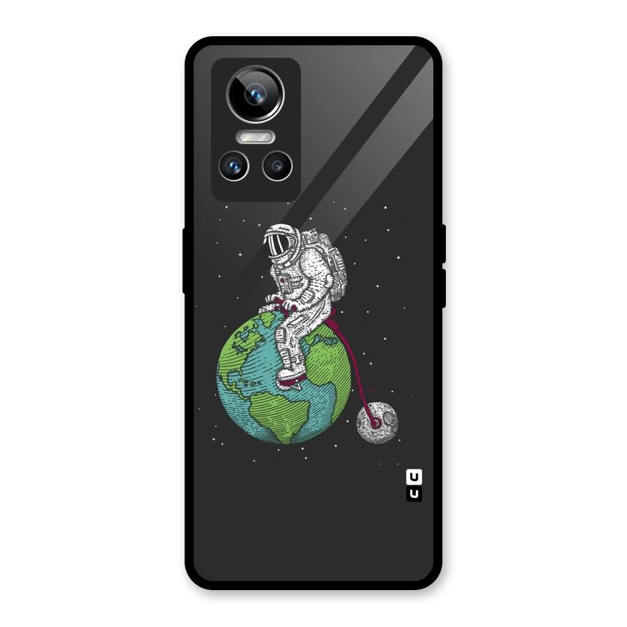 Earth Space Doodle Glass Back Case for Realme GT Neo 3