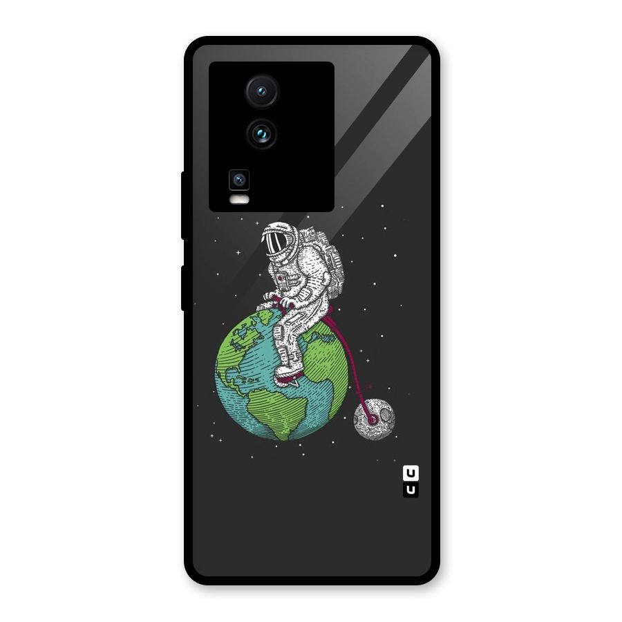 Earth Space Doodle Glass Back Case for Vivo iQOO Neo 7