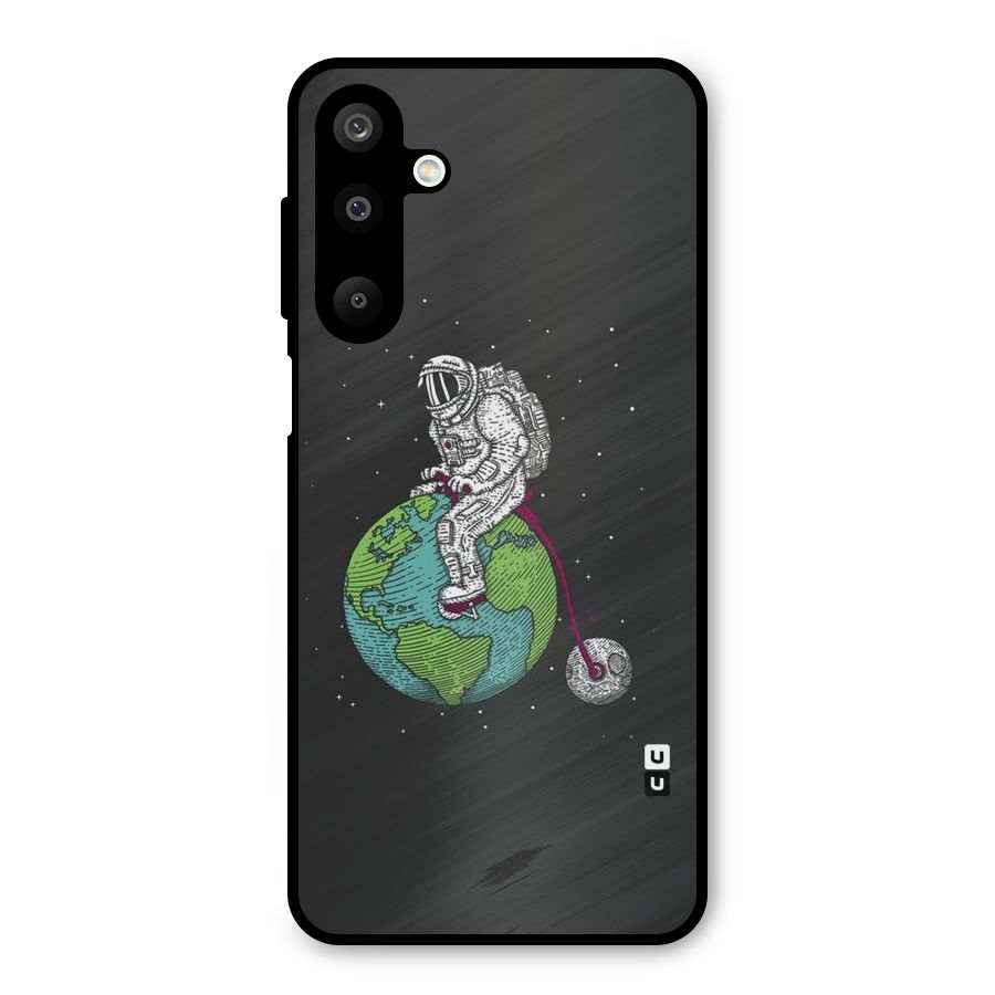 Earth Space Doodle Metal Back Case for Galaxy M16