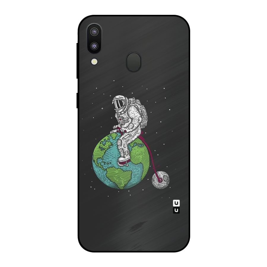 Earth Space Doodle Metal Back Case for Galaxy M20