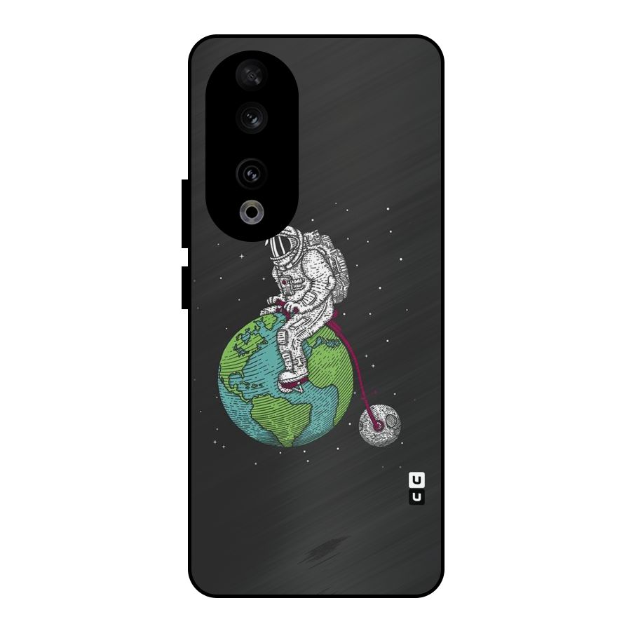 Earth Space Doodle Metal Back Case for Honor 90