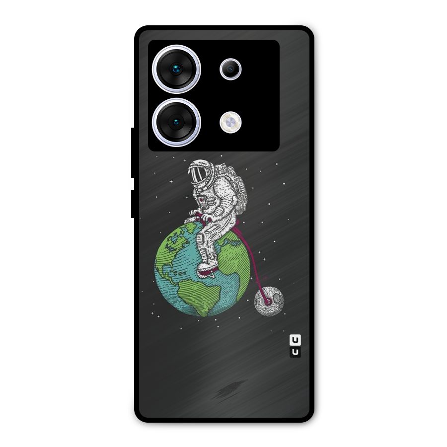 Earth Space Doodle Metal Back Case for Infinix Zero 30 5G