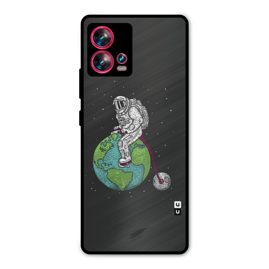 Earth Space Doodle Metal Back Case for Motorola Edge 30 Fusion