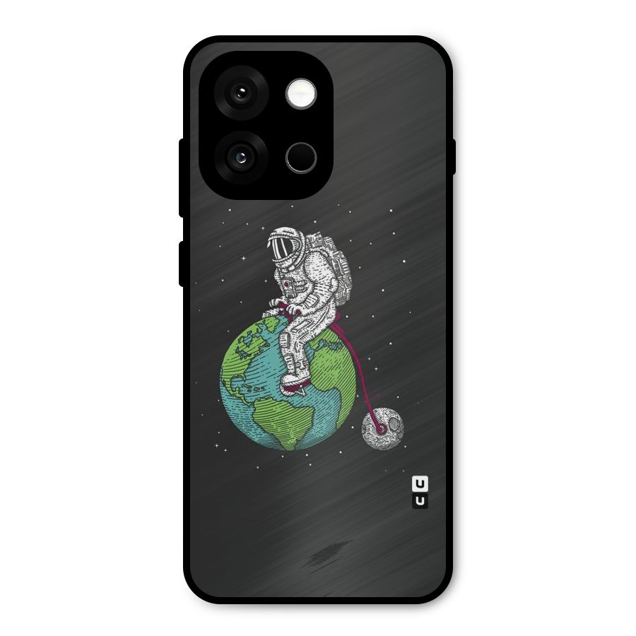 Earth Space Doodle Metal Back Case for OnePlus 13s