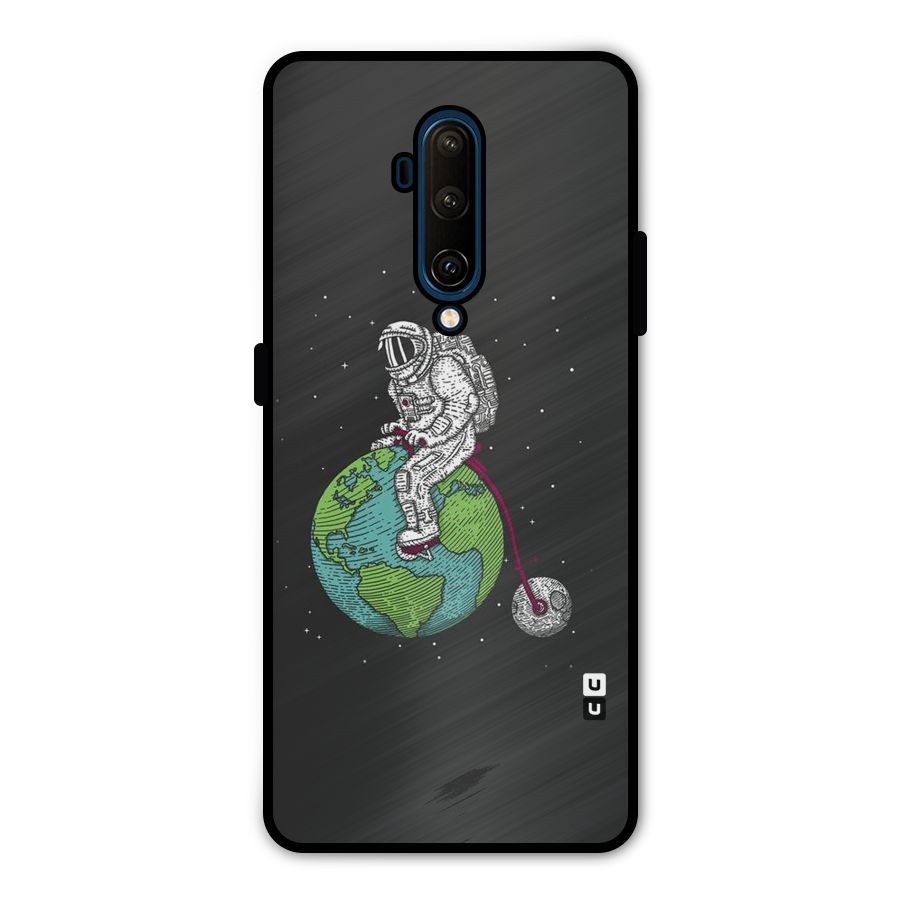 Earth Space Doodle Metal Back Case for OnePlus 7T Pro