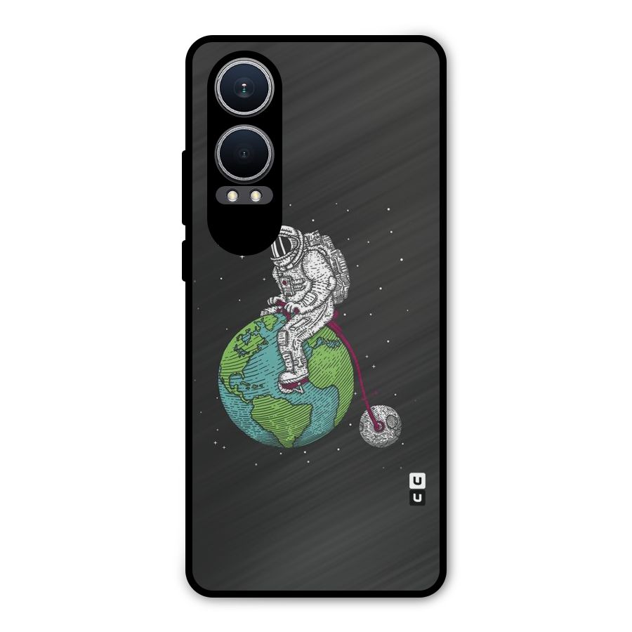 Earth Space Doodle Metal Back Case for OnePlus Nord CE4 Lite
