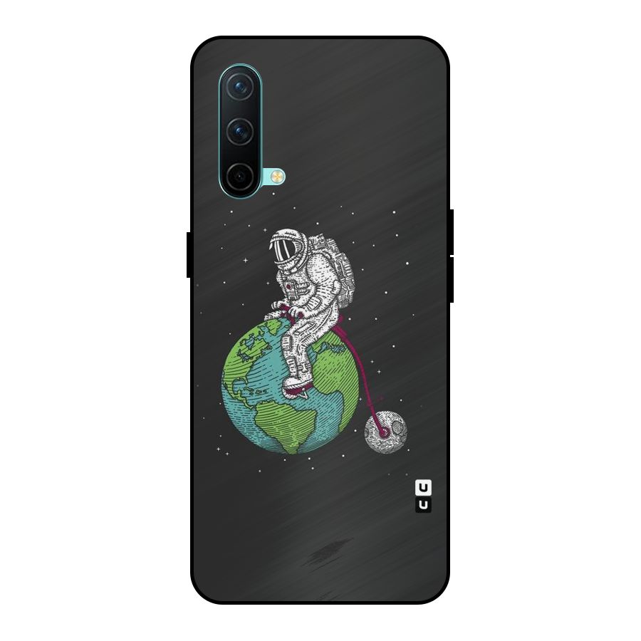Earth Space Doodle Metal Back Case for OnePlus Nord CE 5G