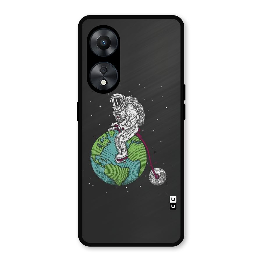Earth Space Doodle Metal Back Case for Oppo A78