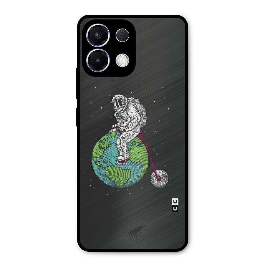 Earth Space Doodle Metal Back Case for Oppo K13
