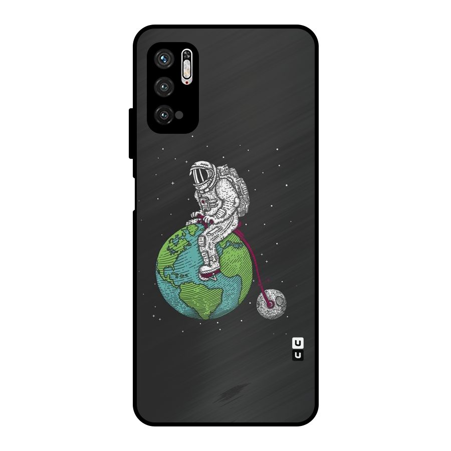 Earth Space Doodle Metal Back Case for Poco M3 Pro 5G