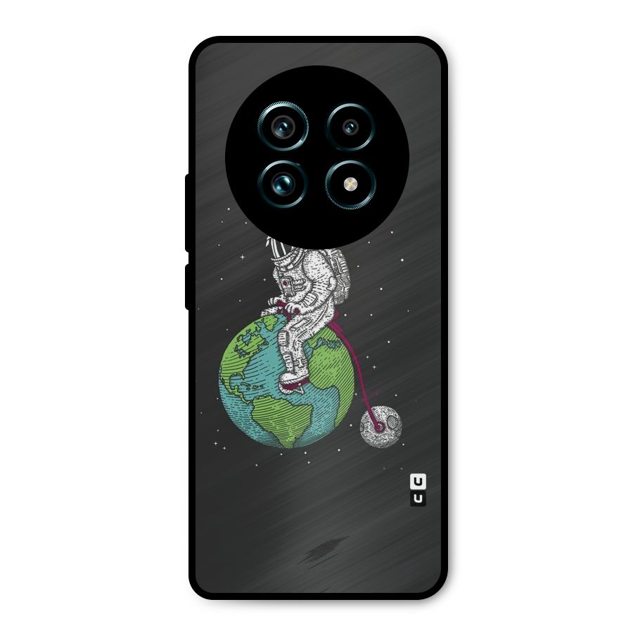 Earth Space Doodle Metal Back Case for Realme 13 Pro Plus