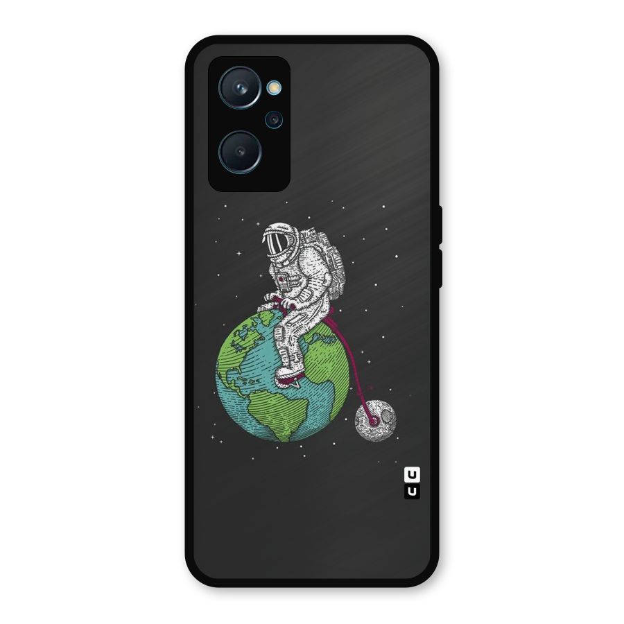 Earth Space Doodle Metal Back Case for Realme 9i