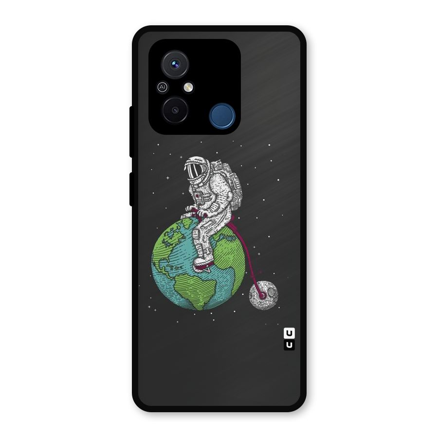 Earth Space Doodle Metal Back Case for Redmi 12C