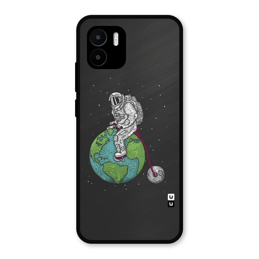Earth Space Doodle Metal Back Case for Redmi A2