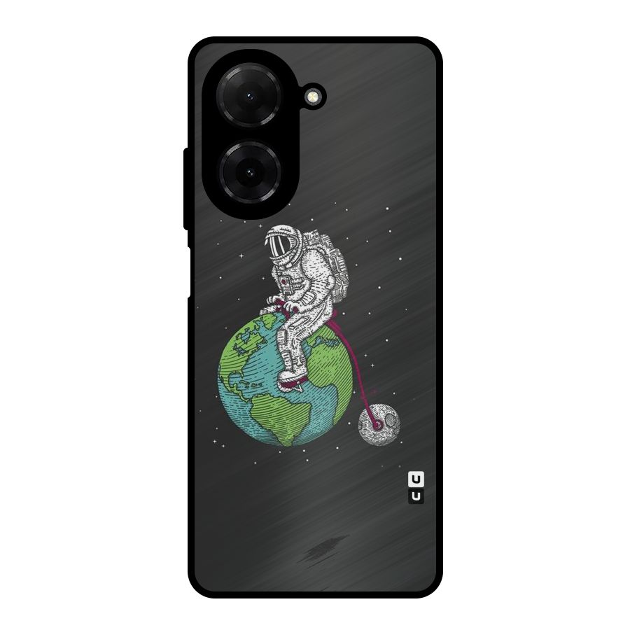 Earth Space Doodle Metal Back Case for Redmi A5 4G
