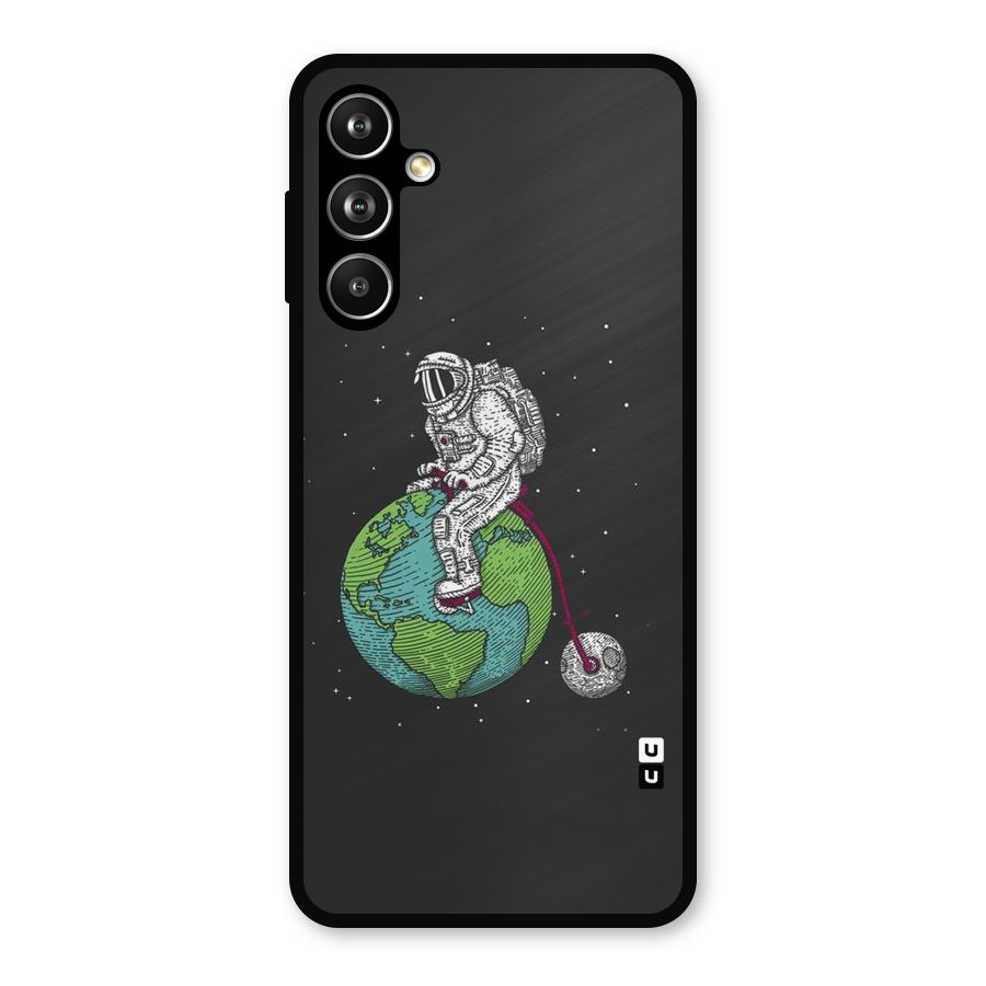 Earth Space Doodle Metal Back Case for Samsung Galaxy M54