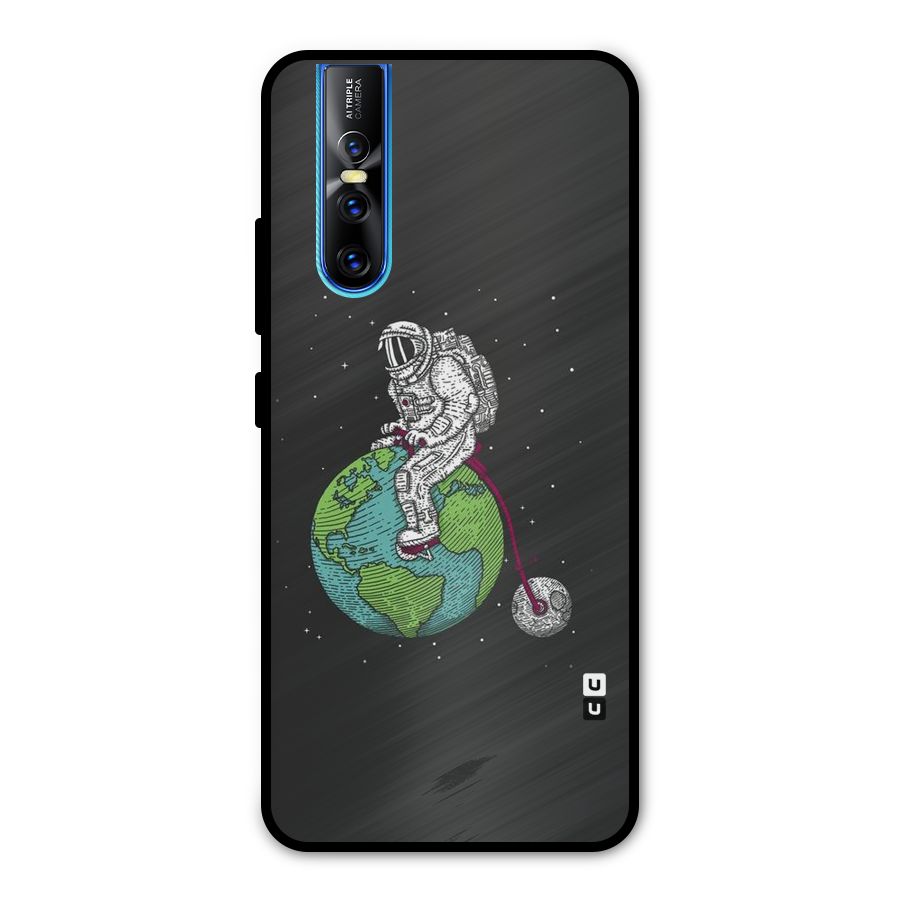Earth Space Doodle Metal Back Case for Vivo V15 Pro