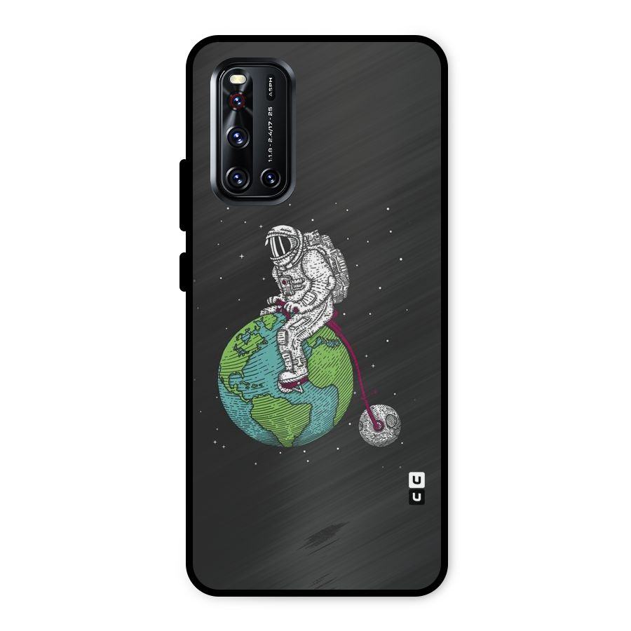 Earth Space Doodle Metal Back Case for Vivo V19