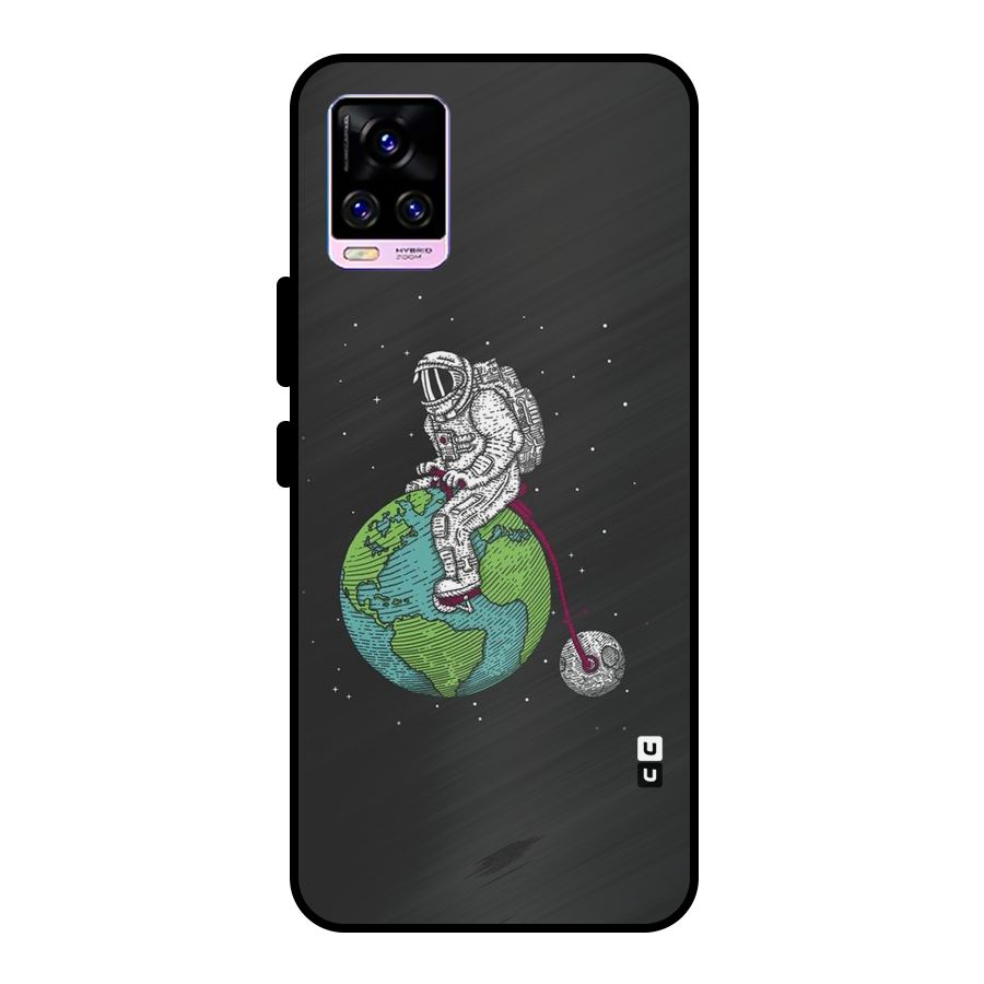 Earth Space Doodle Metal Back Case for Vivo V20 Pro