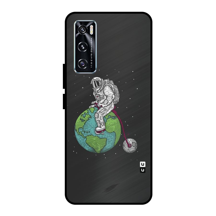 Earth Space Doodle Metal Back Case for Vivo V20 SE