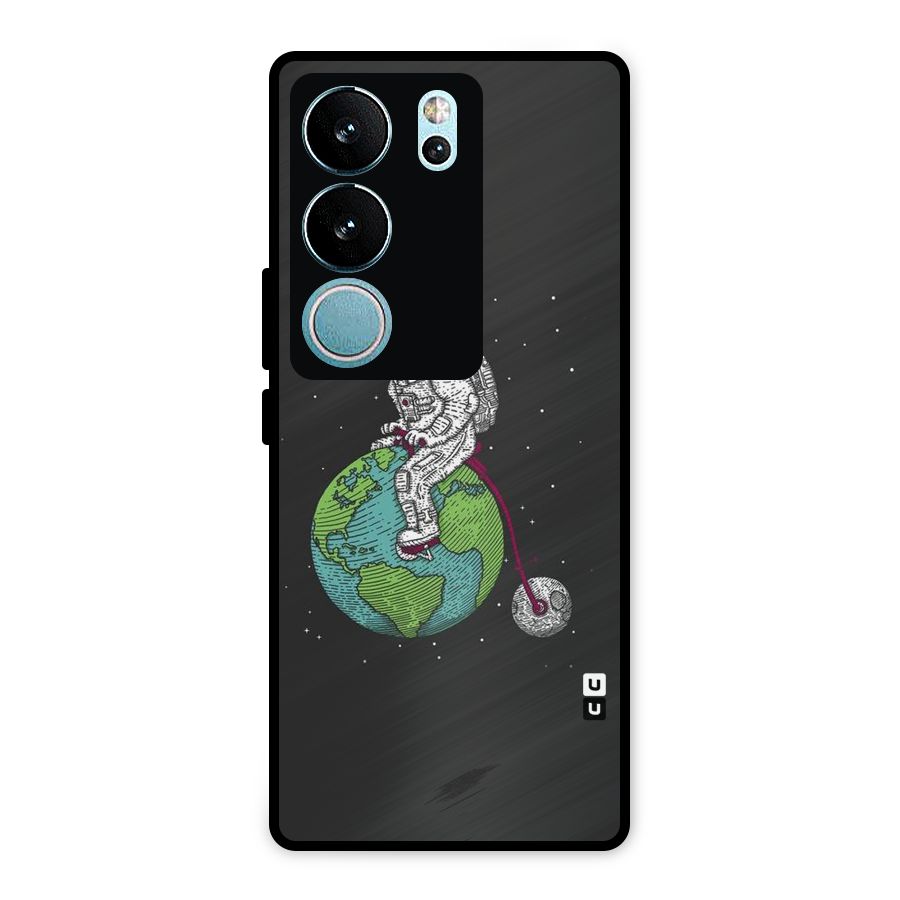 Earth Space Doodle Metal Back Case for Vivo V29