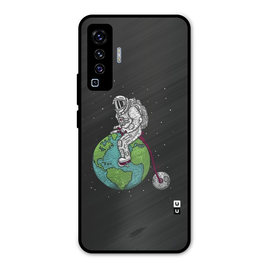 Earth Space Doodle Metal Back Case for Vivo X50