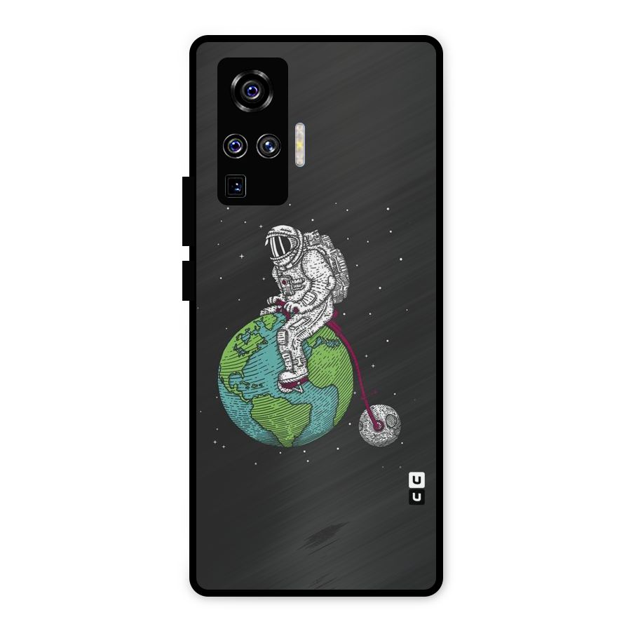 Earth Space Doodle Metal Back Case for Vivo X50 Pro