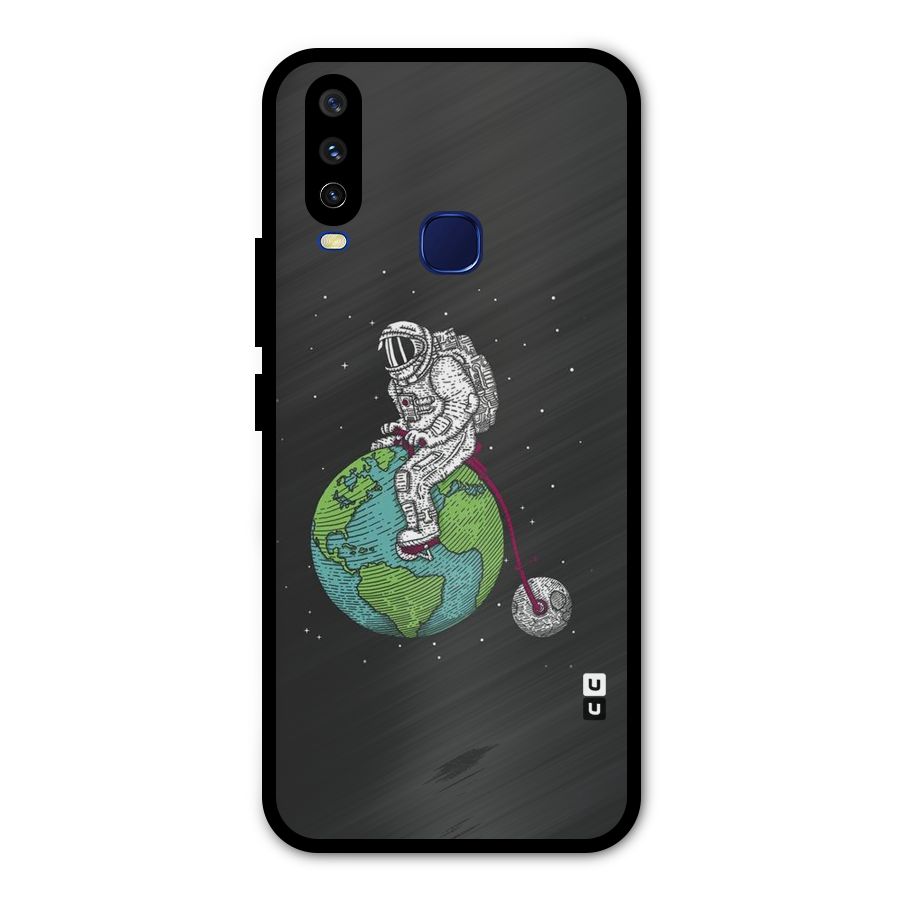 Earth Space Doodle Metal Back Case for Vivo Y15