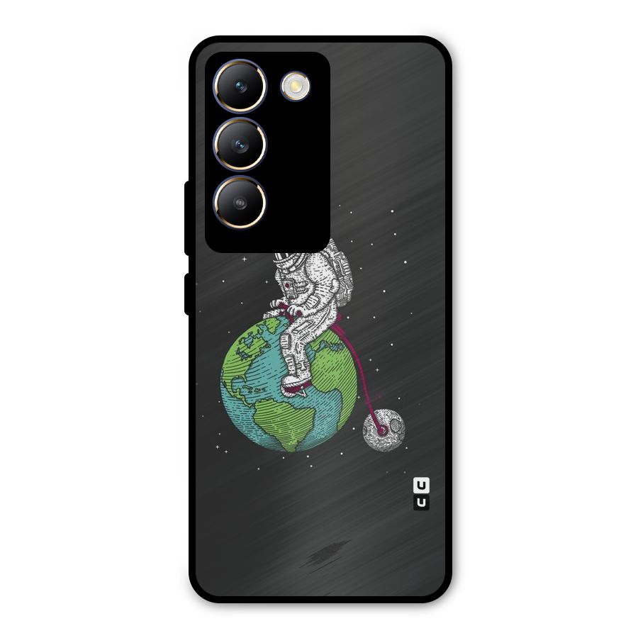 Earth Space Doodle Metal Back Case for Vivo Y200e