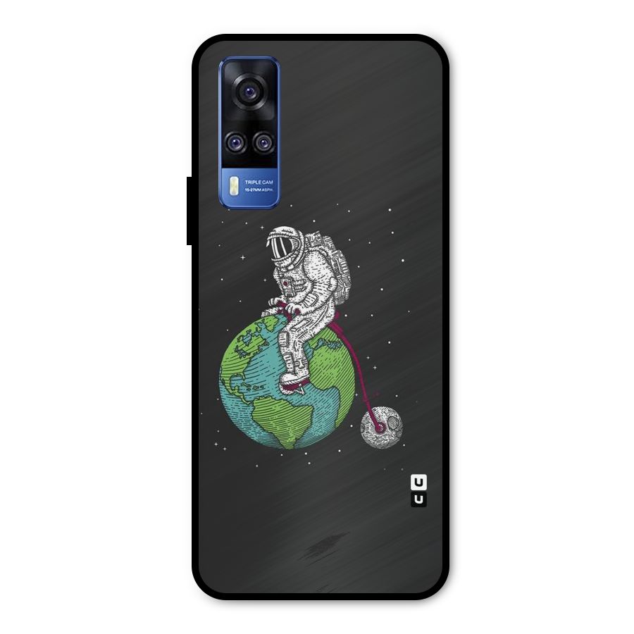 Earth Space Doodle Metal Back Case for Vivo Y51A