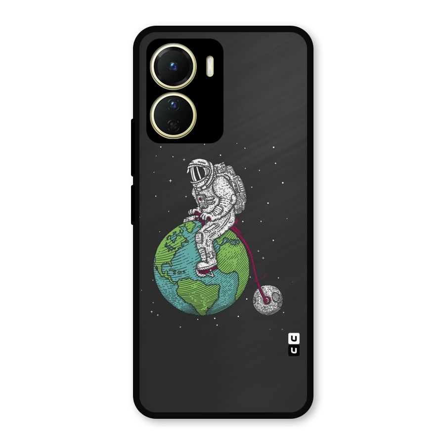 Earth Space Doodle Metal Back Case for Vivo Y56