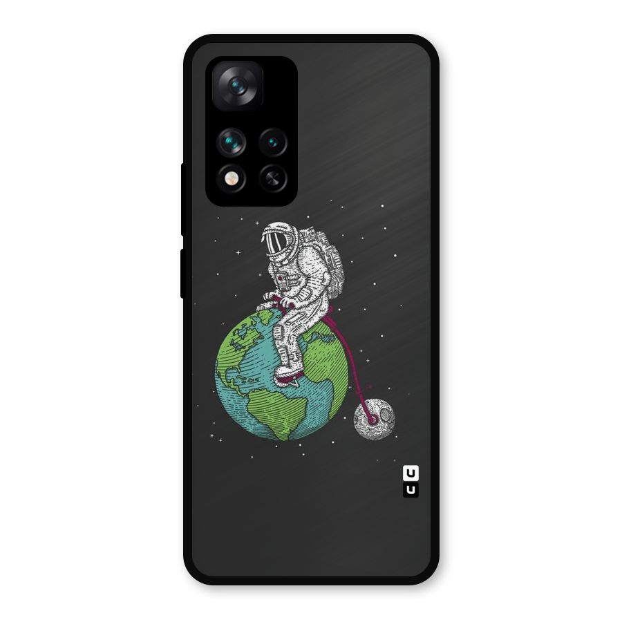 Earth Space Doodle Metal Back Case for Xiaomi 11i Hypercharge 5G