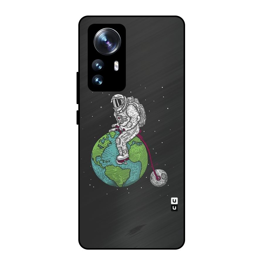 Earth Space Doodle Metal Back Case for Xiaomi 12 Pro