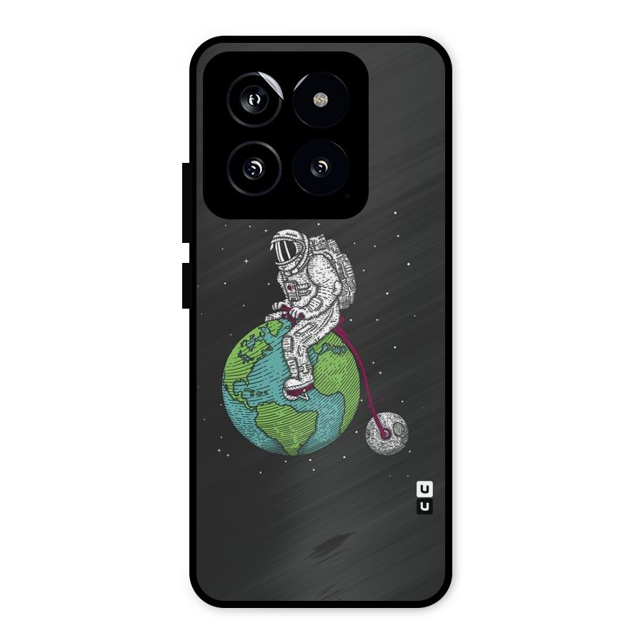 Earth Space Doodle Metal Back Case for Xiaomi 14
