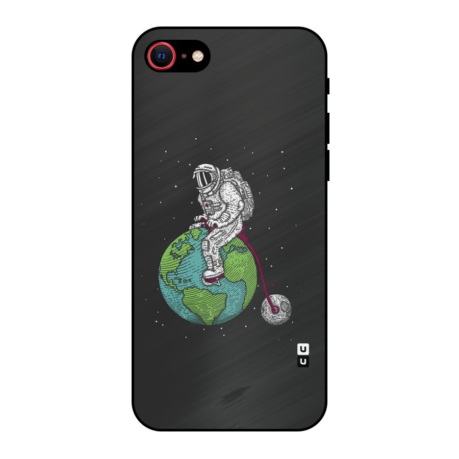 Earth Space Doodle Metal Back Case for iPhone 7