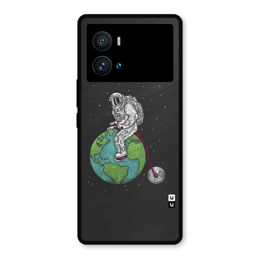 Earth Space Doodle Metal Back Case for iQOO 9 Pro