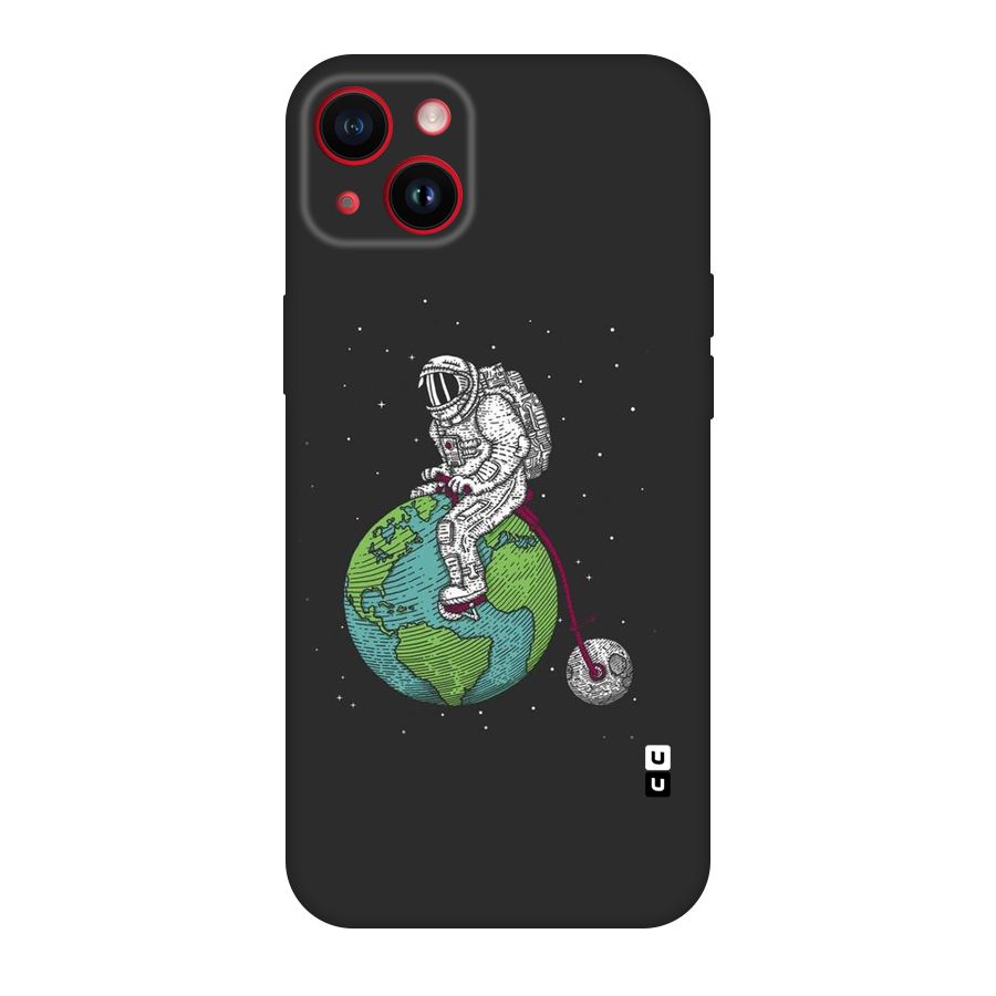 Earth Space Doodle Original Polycarbonate Back Case for iPhone 14 Plus