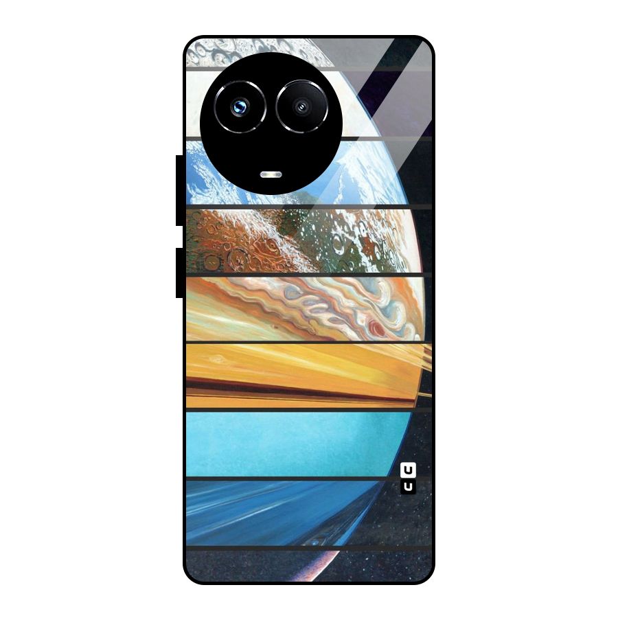 Earthly Design Glass Back Case for Realme 11X
