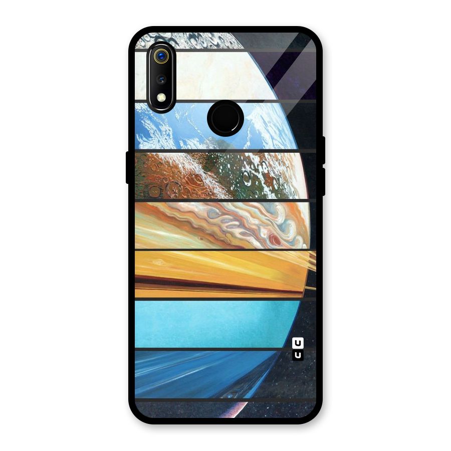Earthly Design Glass Back Case for Realme 3i