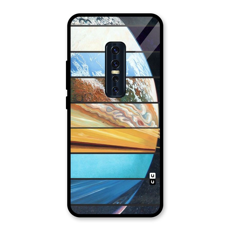 Earthly Design Glass Back Case for Vivo V17 Pro