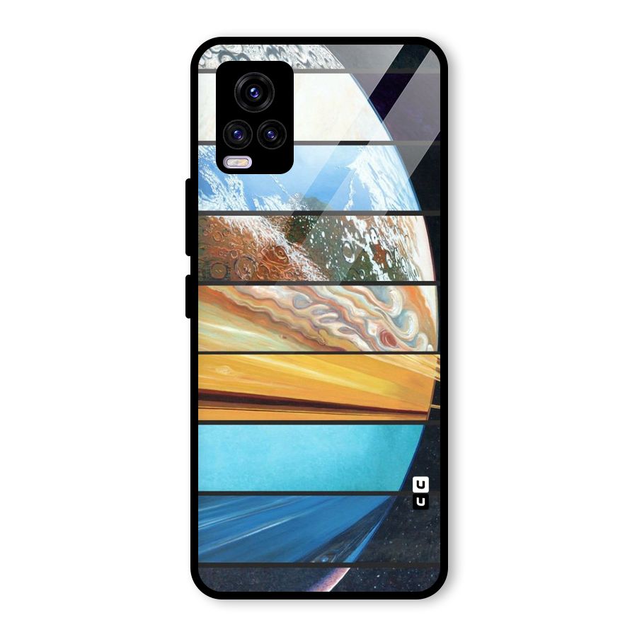 Earthly Design Glass Back Case for Vivo V20 2021